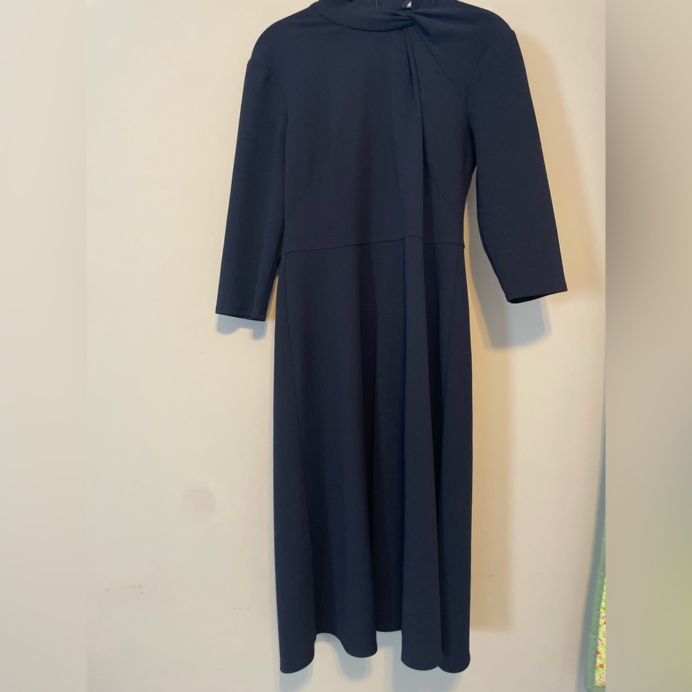 Donna Morgan Classic Navy Long Sleeve Dress